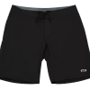 Hawaiian Performance Surfwear® Waverider Board Shorts - Solid: Black