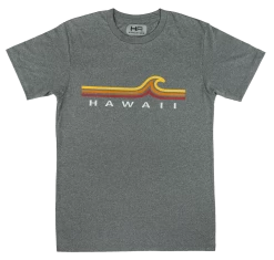 Hawaiian Athletics® Sports Tee - Beach Break: Charcoal Heather