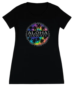 Island Girl® Surf Tee - Tie Dye: Black