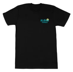 Crew Neck Tee - Ocean: Black