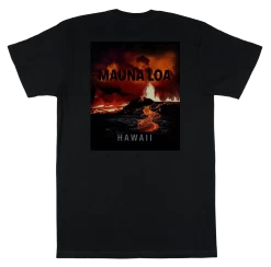 Vintage Dyed Tee - Mauna Loa: Black