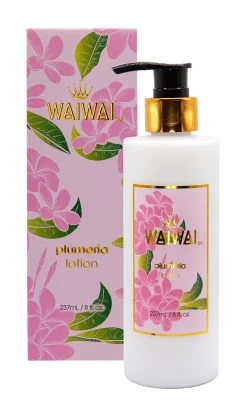 WaiWai Lotion Pump 8oz: Plumeria