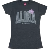 Island Girl® Surf Tee - Big Aloha: Charcoal Heather