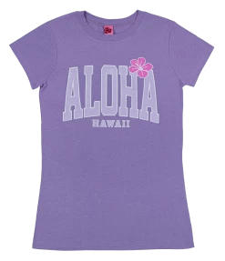 Island Girl® Surf Tee - Big Aloha: Lavender