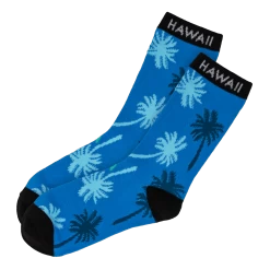Hawaiian Performance Surfwear® Crew Cut Socks: Palm Tree