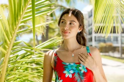 Island Opals® Plumeria Drop Necklace