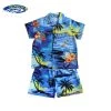 Boy's Aloha Cabana Set - Blue Scenic
