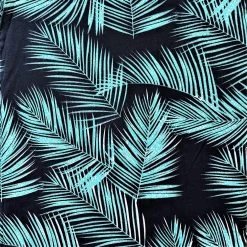 Napua Collection Tropical Dress - Royal Palm: Black With Blue