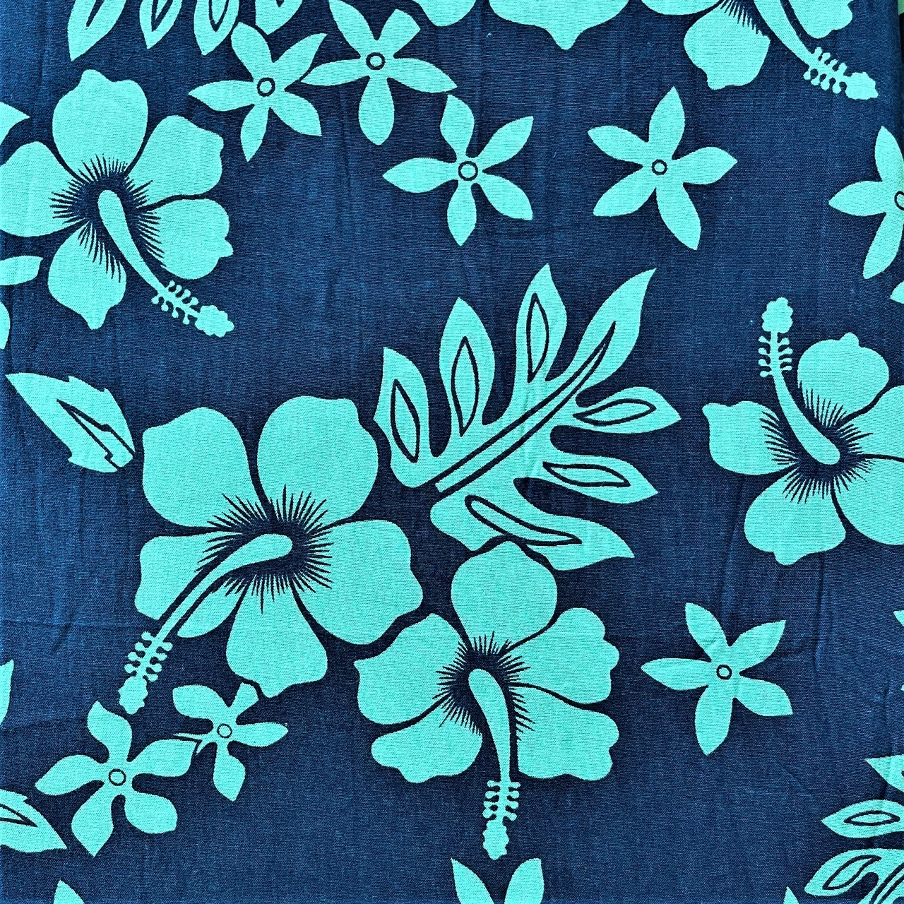 Napua Collection Tropical Dress - Hibiscus: Blue