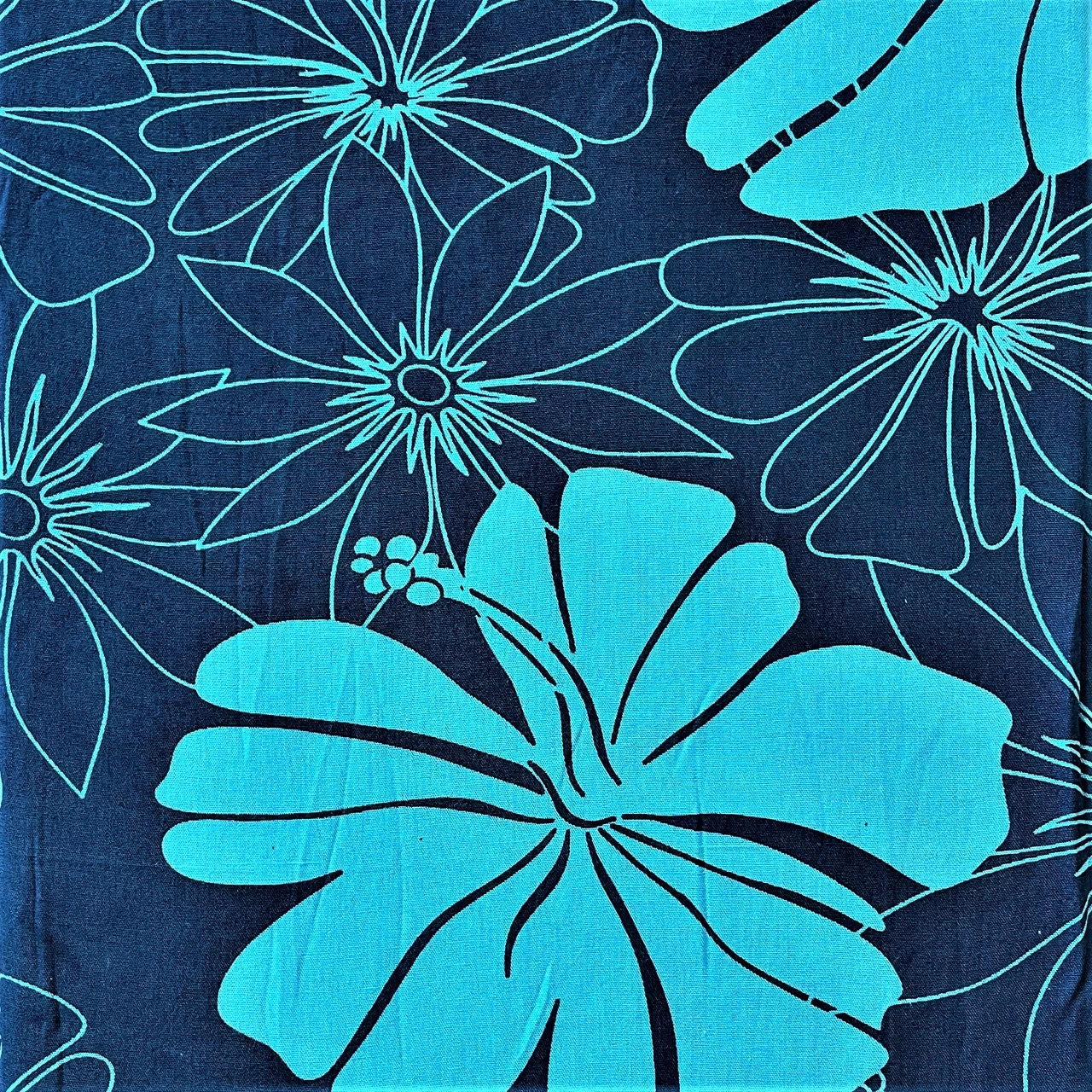 Napua Collection Tropical Dress - Big Flower: Blue