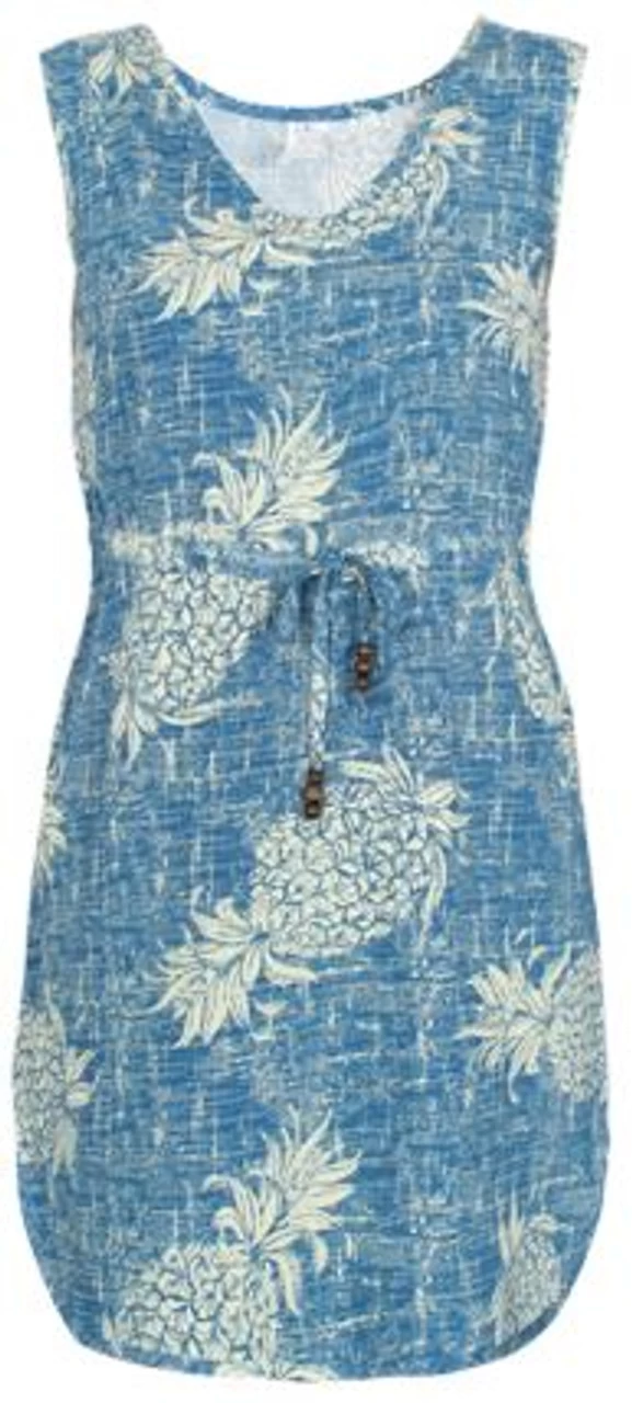 Aloha DRESS - Vintage Blue Pineapple