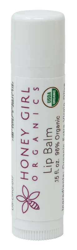Honey Girl Organics Lip Balm Stick 0.15 Oz: Regular