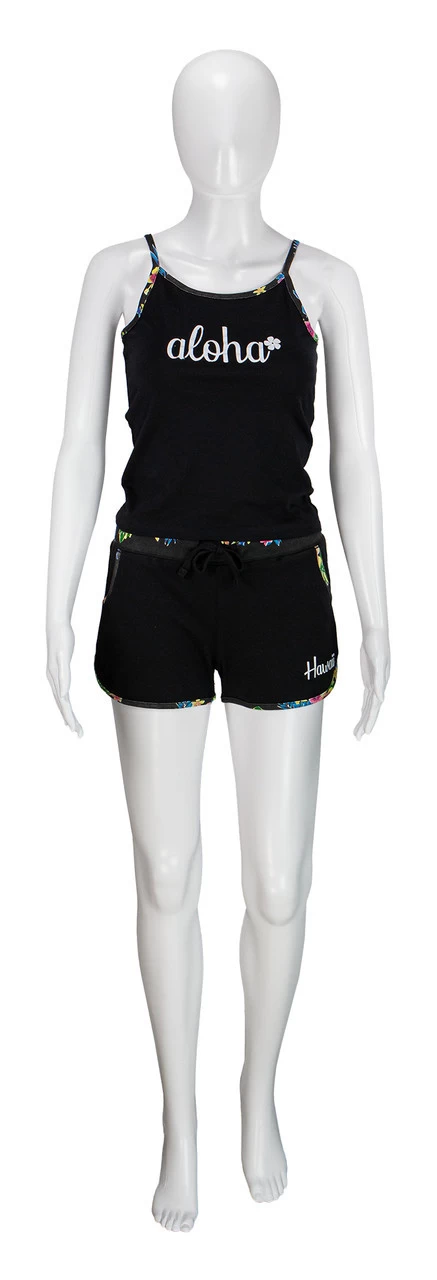 Island Design Collection Strap Tee: Black - Image 5