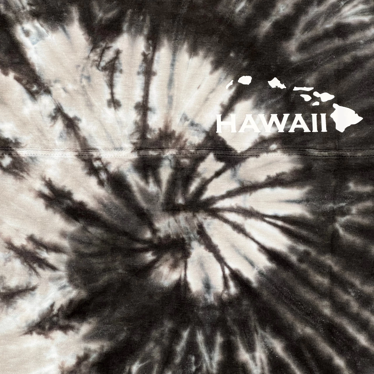 Hawaii Tie Dye UNISEX Long Sleeve Jersey Tee: Cocoa Swirl - Image 5