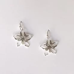 Liv-N-Aloha® Silver Columbine Earrings
