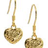 Moana Collection Gold Dangle Earring: Heart