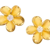 Moana Collection Gold Earring Stud: Plumeria