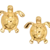 Moana Collection Gold Earring Stud: Solid Sea Turtle