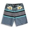 Men's Microfiber Board Shorts - Tri-Band Steel