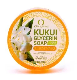 Oils Of Aloha - Kukui Glycerin Soap: Butterfly Ginger