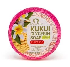 Oils Of Aloha - Kukui Glycerin Soap: Plumeria