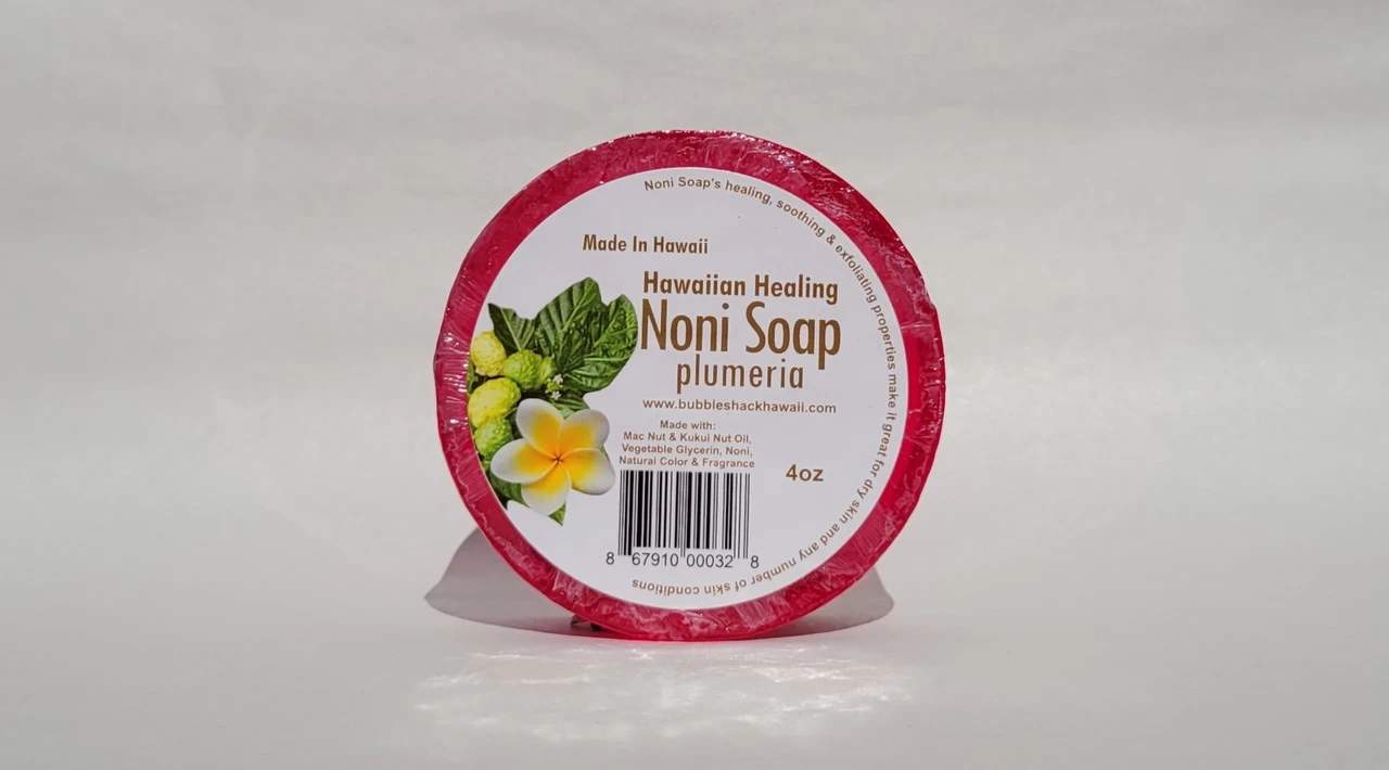 Noni Soap By Bubble Shack: Plumeria - Image 2