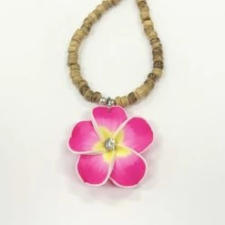 Island Edge® Beaded Necklace - Flower Pink