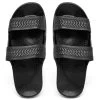 Slip-On Sandals: Black