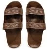 Slip-On Sandals: Brown