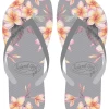 Island Girl® Slippers - Plumeria: Grey