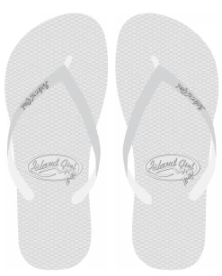Island Girl® Slippers - Solid: White