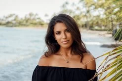 Tahitian Pearl Float Sterling Silver Chain Necklace