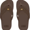 Hawaiian Performance Surfwear® Slippers: Brown