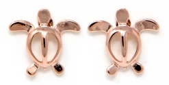 Moana Collection Rose Gold Stud Earring: Honu