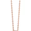 Moana Collection Rose Gold Necklace: Solid Plumeria Pendant