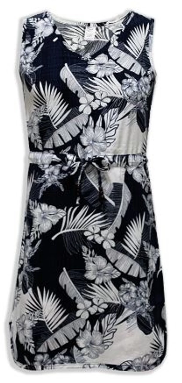 Aloha DRESS - Navy With Cream Floral