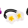 Clay Plumeria Flower Hair Ties By Olu Olu