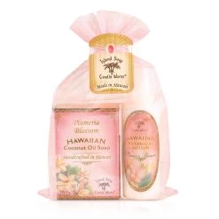 Island Soap Company Organza Gift Set: Plumeria Blossom